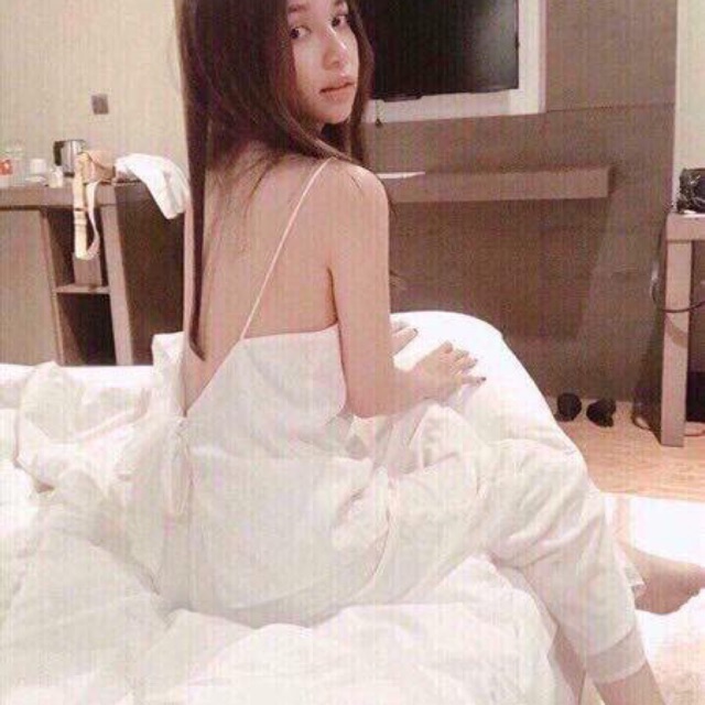 Set lụa trống lưng 2 dây