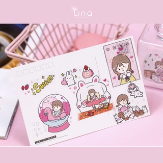 Hình Sticker tự cắt dán - RosyPosy