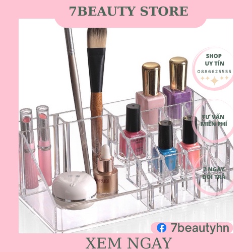 KHAY ĐỂ MỸ PHẨM 16NGĂN,DỤNG CỤ PHUN XĂM