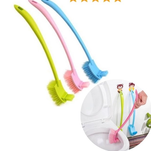 Chổi cọ nhà vệ sinh 2 đầu sạch mọi vi khuẩn- Chổi cọ tolet