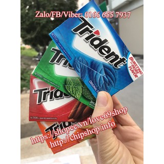 Combo 1 hộp mix 15 thanh kẹo cao su Trident Mỹ - Chewing Gum