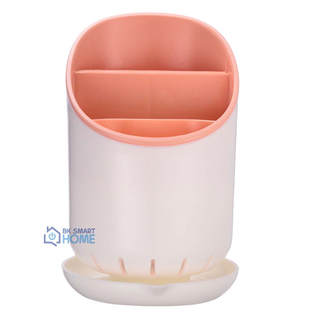 Ống Đựng Đũa, Muỗng, Thìa Bằng Nhựa Có Lỗ Thoát Nước Khô Ráo - Khay Đựng Muỗng Đũa Thoát Nước Tốt
