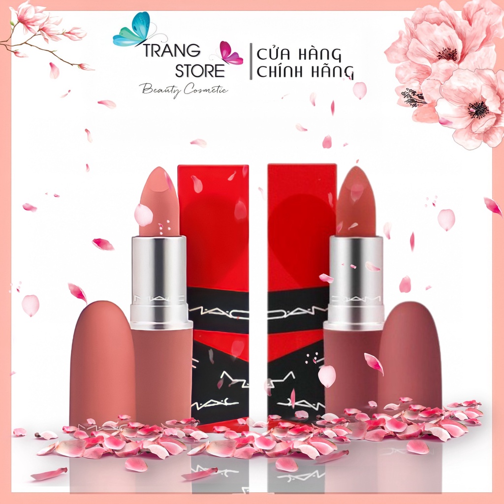 [ SALE LỖ ] Son Mac Powder Kiss Lipstick Full Size 3g, Son Mac thỏi Rettro Matte thanh lí giá gốc