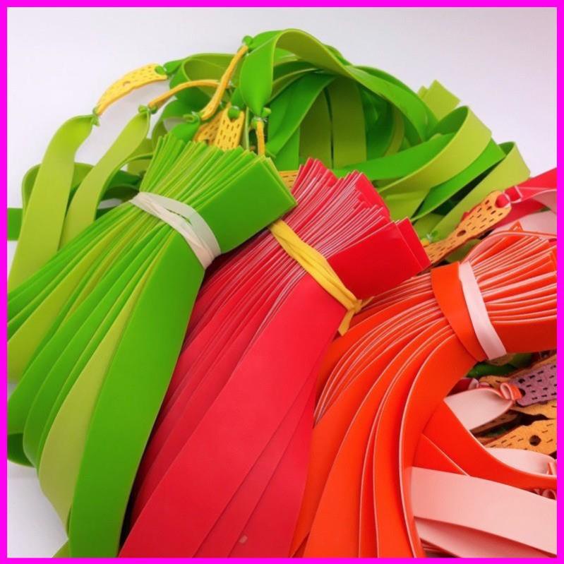 Dây ná cao su 2 lớp 1.0mm 1,2mm màu xanh vàng , đỏ cam