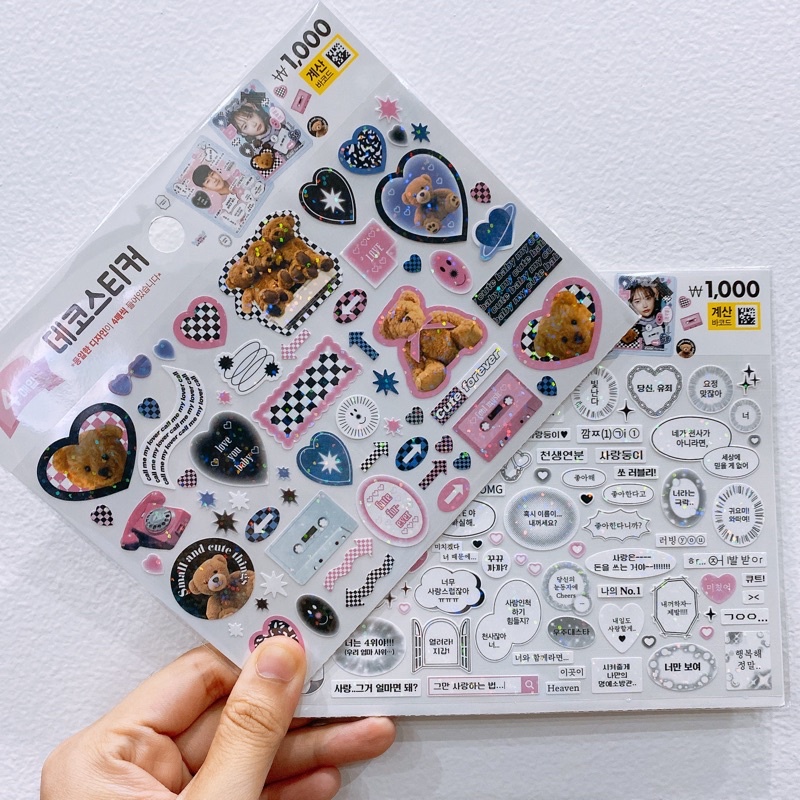Stickers Trang trí Polaroid DAISO Hàn Quốc