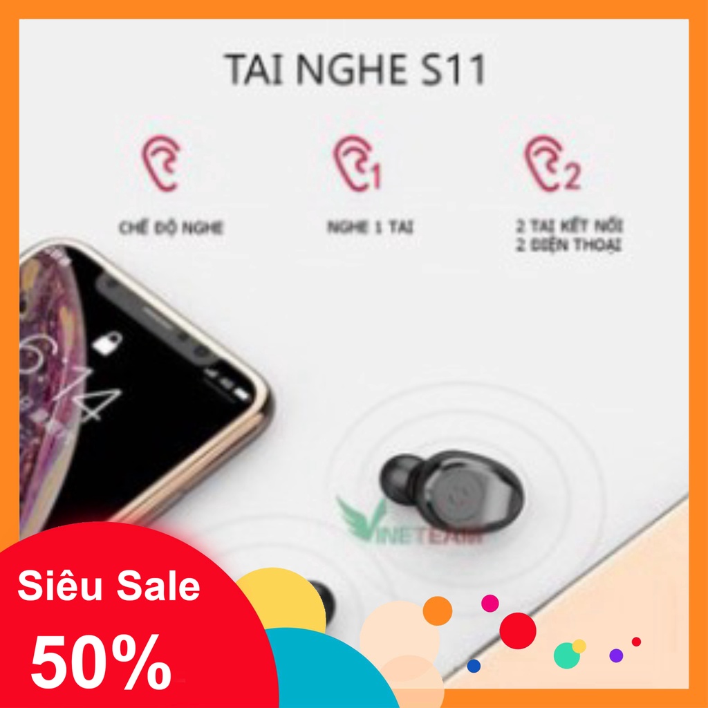 [FREE SHIP] ️🥇Top 1 Tai Nghe️🥇Tai Nghe Bluetooth True Wireless Amoi F9 - 4800, Kiêm Sạc Dự Phòng Đồng Hồ Hiện Thị % Pi