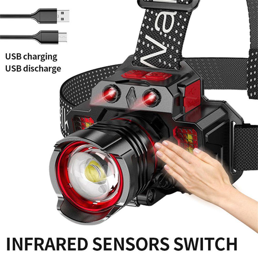 MUVAKO Đèn LED Đội Đầu Siêu Sáng Tiện Dụng Cho Câu Cá/Cắm Trại