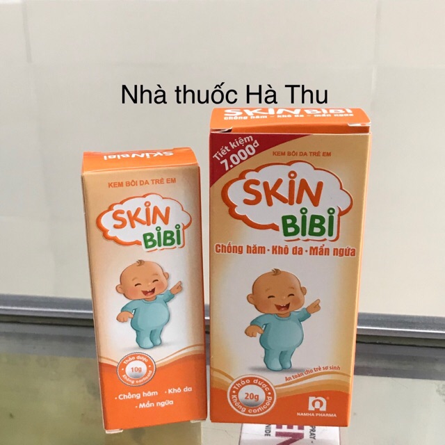 Kem bôi da trẻ em thảo dược không corticoid SKIN BIBI- Giúp giảm hăm tã ở trẻ nhỏ