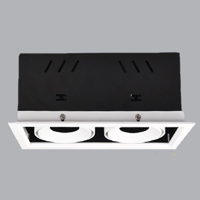 ĐÈN LED DOWNLIGHT MẶT VUÔNG ĐÔI 2X20W MPE (DLS-220)