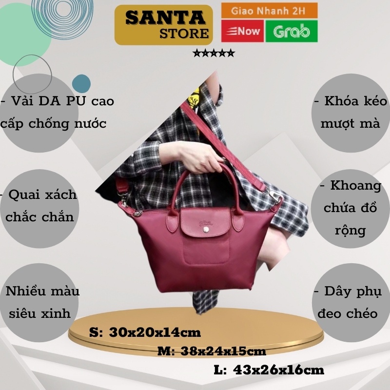 Túi xách da PU nữ công sở size Mini đeo chéo đẹp LC8605 SANTA STORE thời trang cao cấp chống nước, kiểu dáng basic