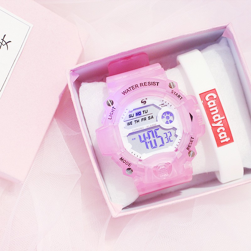 Đồng hồ điện tử thể thao thời trang trang nữ dây cao su Candycat PKHRGE081 (44 mm)
