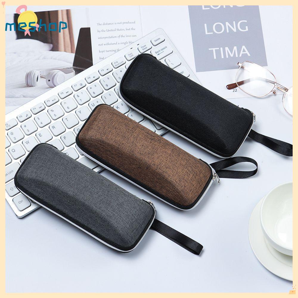 ❦ME❦ Fashion Glasses Box Vintage Glasses Holder Eyeglasses Case Portable Zipper Unisex Travel Office Eyeglasses Accessories