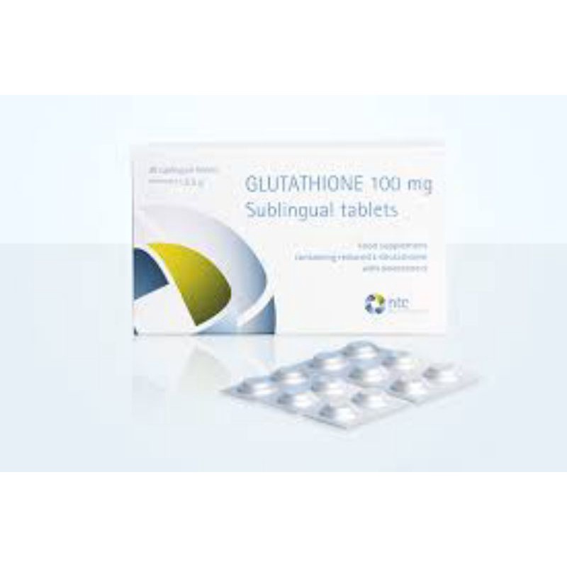 Viên ngậm trắng da dưới lưỡi Glutathione 100mg