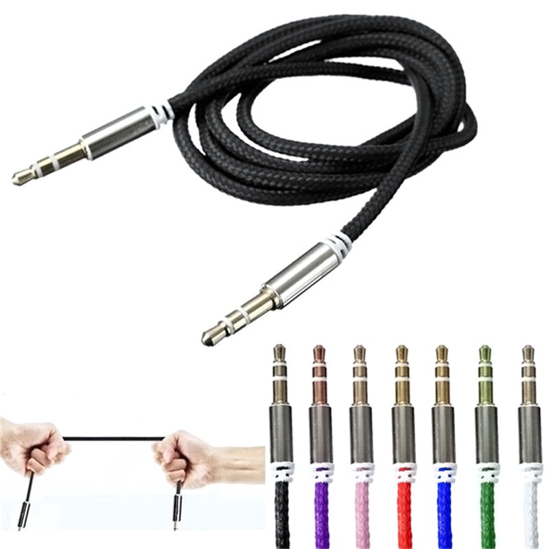 Dây Cáp Âm Thanh 1m Chuyển Đổi Từ Giắc Cắm 3.5mm Sang Cổng Aux 3.5mm Chuyên Dụng Cho Điện Thoại / Loa