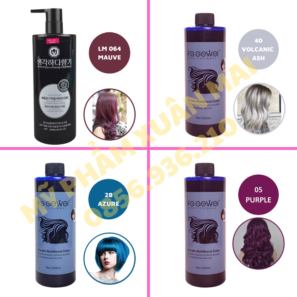 Màu Nhuộm Tóc Phủ Bóng Color Care 800ml Hàn Quốc