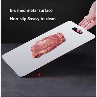 THỚT INOX 304 kháng khuẩn an toàn Size 34x24cm BABY GLENN DOMAN