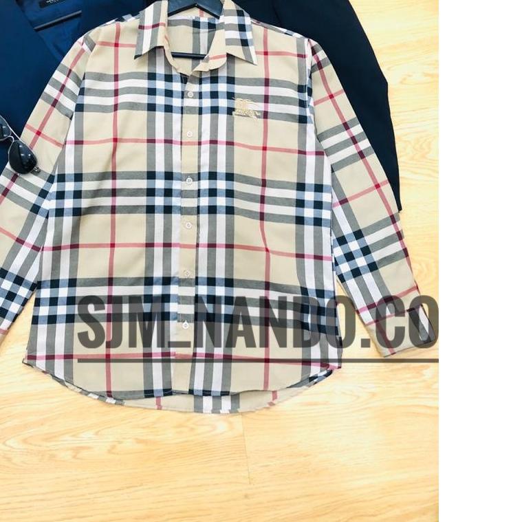 Áo Sơ Mi Burberry Chất Liệu Cotton Cao Cấp Cho Nam Size S / M L Xl Xxl 3xl