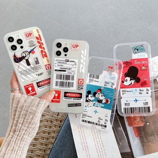 Trong Suốt Ốp Điện Thoại Tpu Dẻo Họa Tiết Vé Máy Bay / Chuột Mickey Cho Nokia 3.2 / 3.1 / 5.1 / 6.1 / 7.1 / 8.1 Plus X3 X5 X6 X7 X71