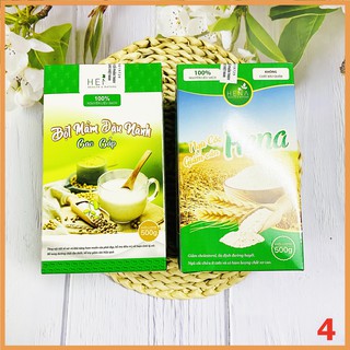 [2 Hộp 500g] Mầm Đậu Nành Tăng Vòng 1 và Ngũ Cốc Giảm Cân HENA Giúp Giảm Cân Không Cần Ăn Kiêng, Không Mất Nước.