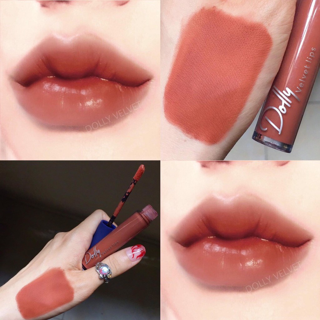 Mua 1 Tặng 1 dưỡng môi [Nâu Tây  ]Son Cao Cấp Dolly Velvet Lips Blue Classic 2020 | BigBuy360 - bigbuy360.vn