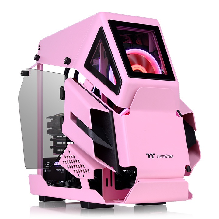 Vỏ case Thermaltake AHT200 TG Pink - Hàng chính hãng