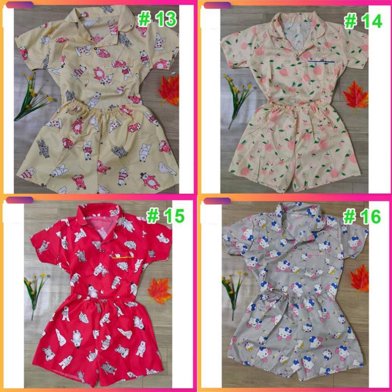 [Free ship 50k] Bộ Pijama cộc đồ ngủ, đồ mặc ở nhà chất kate thái siêu đẹp không nhăn  ༷