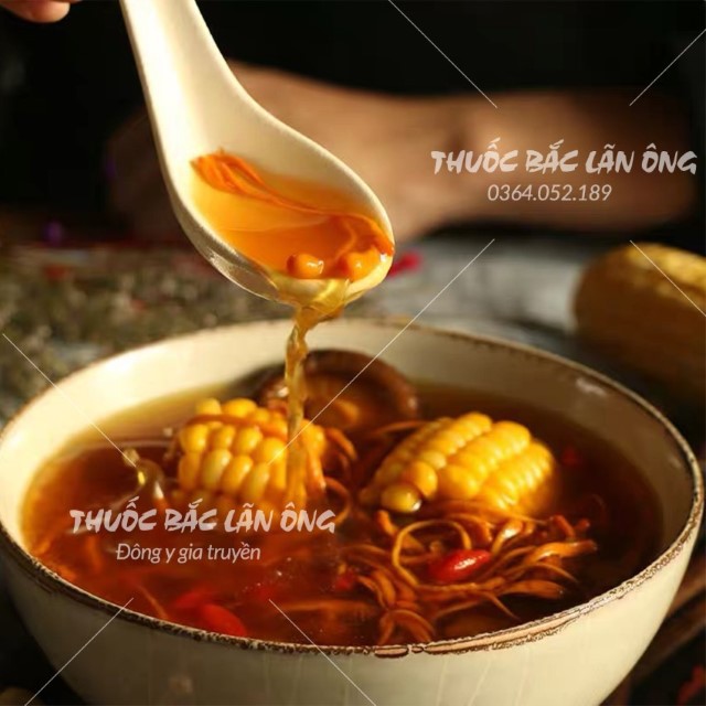 Đông Trùng Hạ Thảo 500g (Bông Đông Trùng Khô, Vàng)