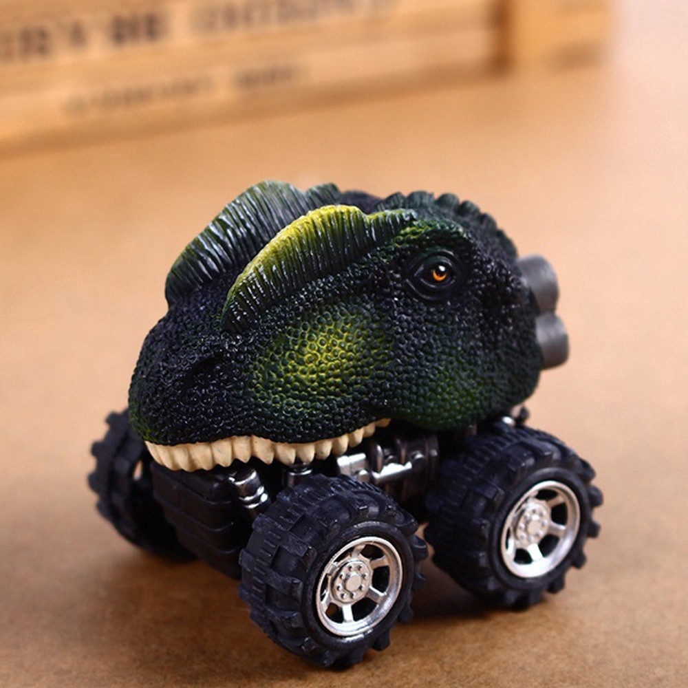 Dinosaur Toy Boy Back Pull Dinosaur Car Animal Big Tire Wheel 3-15 Year Old Boy Girl Racing Gift