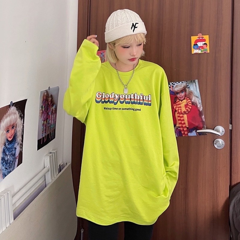 Áo sweater nam nữ form rộng unisex, áo sweater dài tay cotton mềm mịn mã ll17