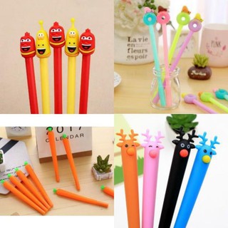 Sỉ Combo 100 Bút Bi Nước Cute ( Mix từ 20 mẫu) dodungchobegiasi.