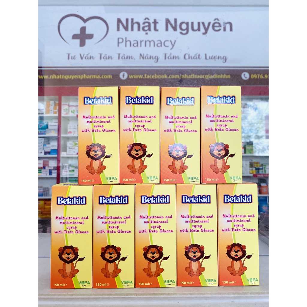 Betakid Siro Bổ sung các vitamin và khoáng chất, hỗ trợ tăng cường sức khoẻ, nâng cao sức đề kháng cho cơ thể