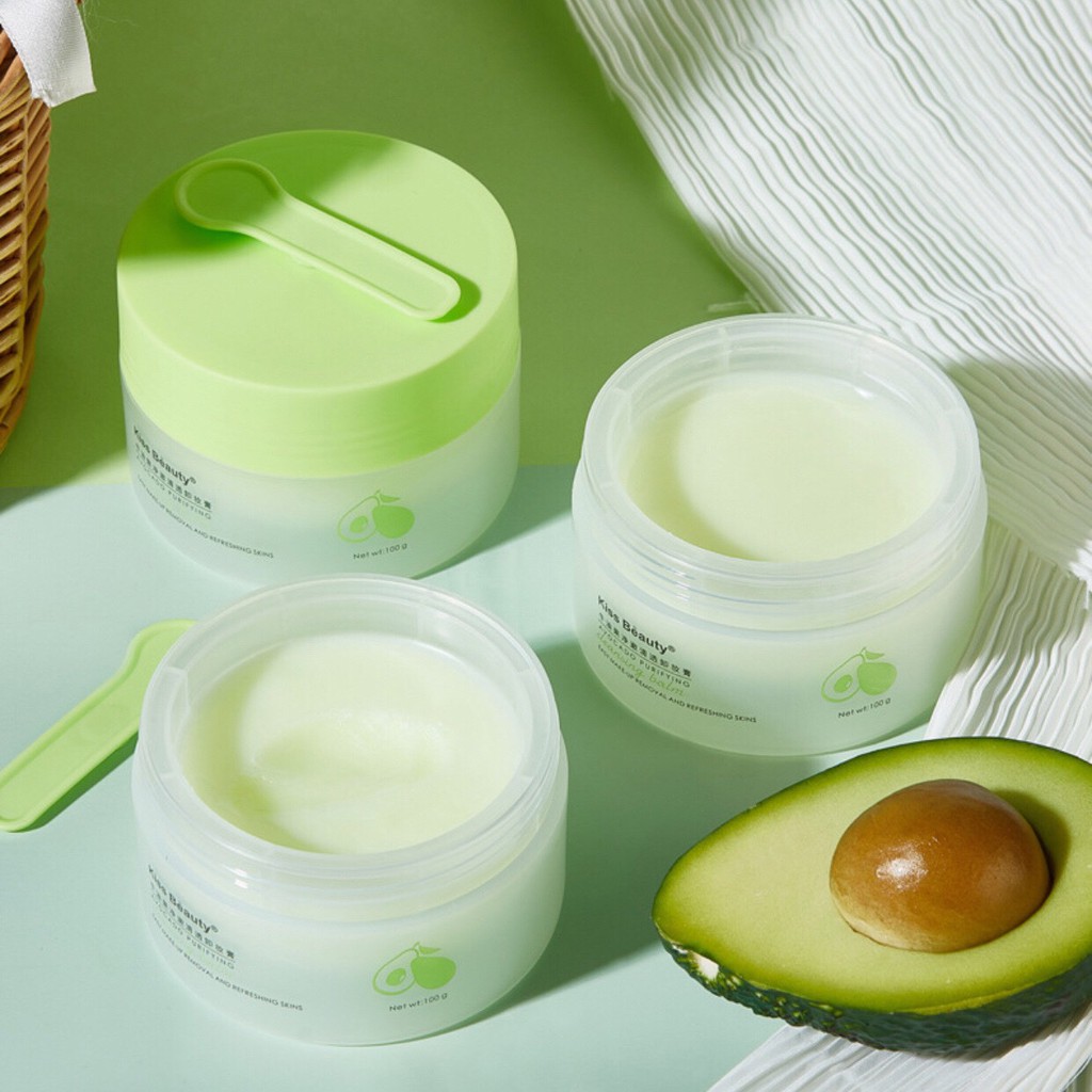 Sáp tẩy trang quả bơ KISS BEAUTY Avocado Purifying Cleansing Balm làm sạch sâu dịu nhẹ dưỡng ẩm sáng da KISS17 | BigBuy360 - bigbuy360.vn