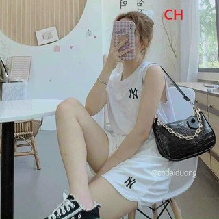 Sét 3 món áo tanktop, quần sooc và áo quây siêu chất