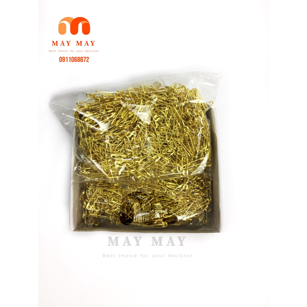 Kim tây kim băng mạ vàng mạ bạc 2000 cái 0.5cm x 2cm cài trang trí phụ kiện quần áo mũ nón thời trang