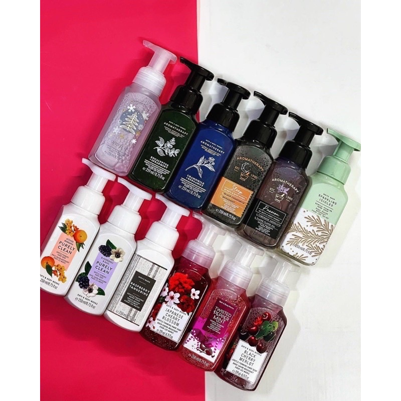 NƯỚC RỬA TAY TẠO BỌT GEL/FOAM BATH AND BODY WORKS