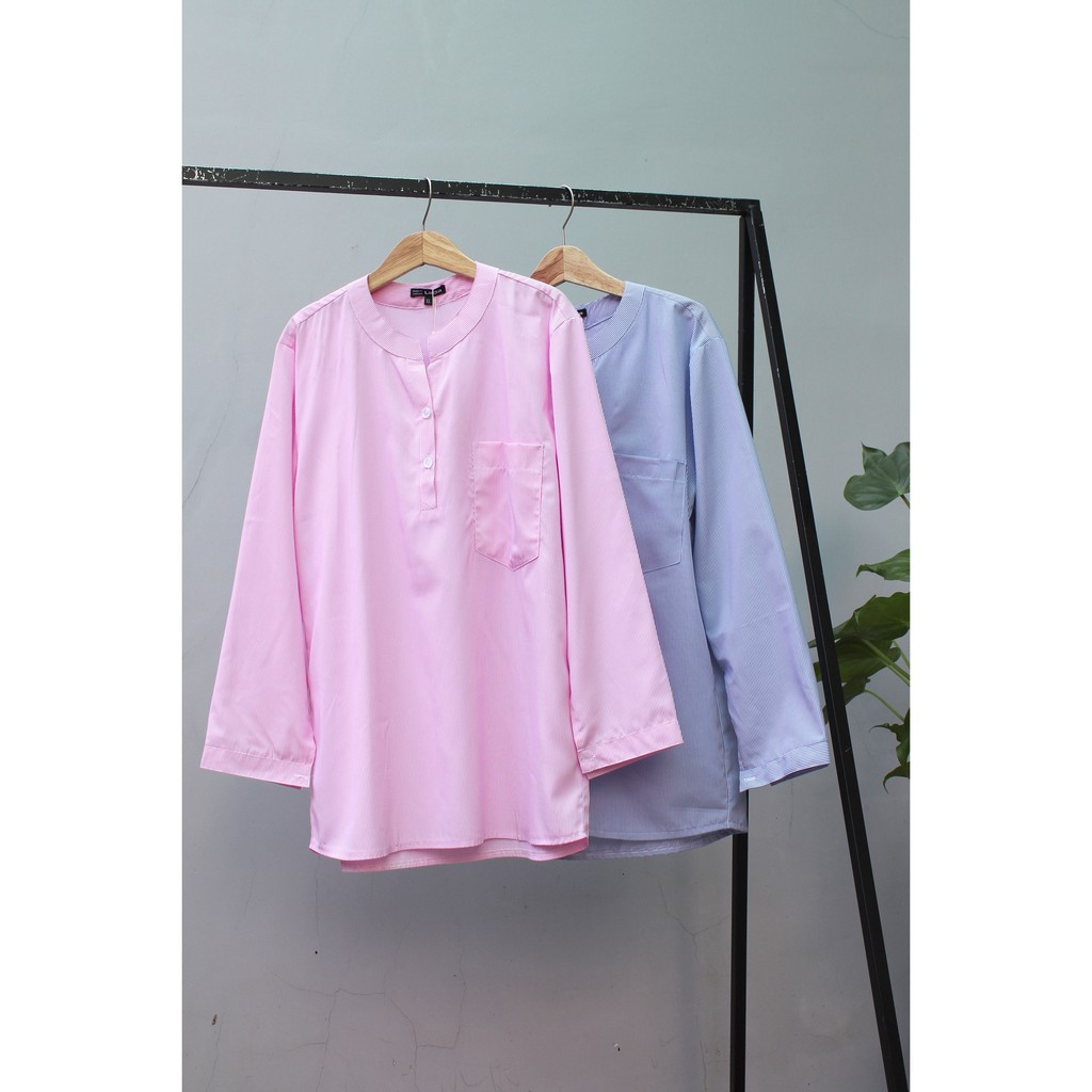 BIGSIZE - Sơ mi sọc tay dài (MS: 9121)