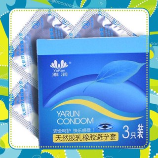 [FreeShip 300k] Bao Cao Su Khách Sạn Yarun 0.02mm - Hộp 3 Cái