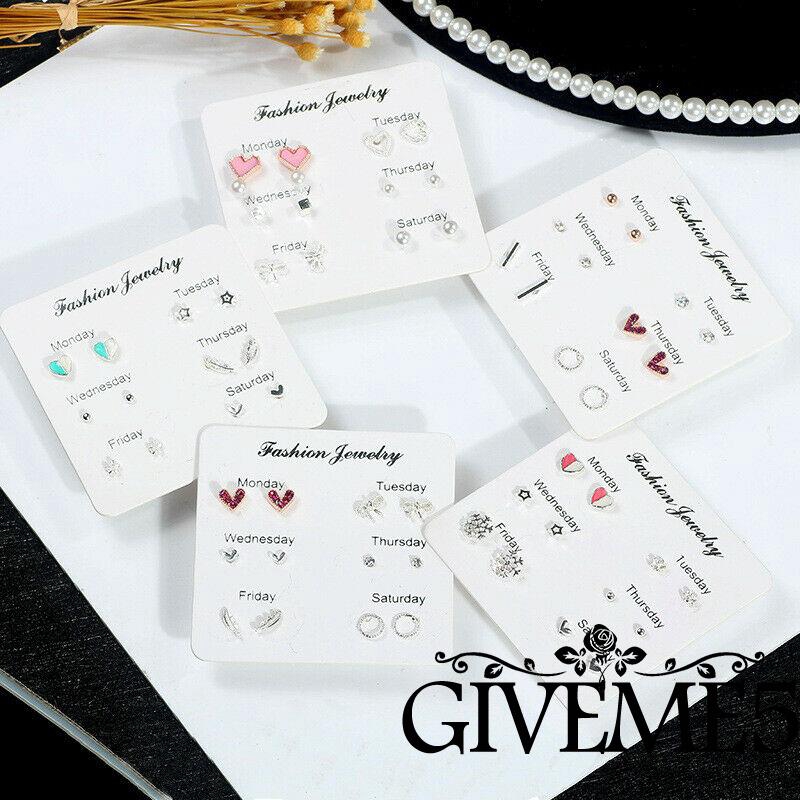 Bộ khuyên tai đính đá thời trang thanh lịch cho nữ