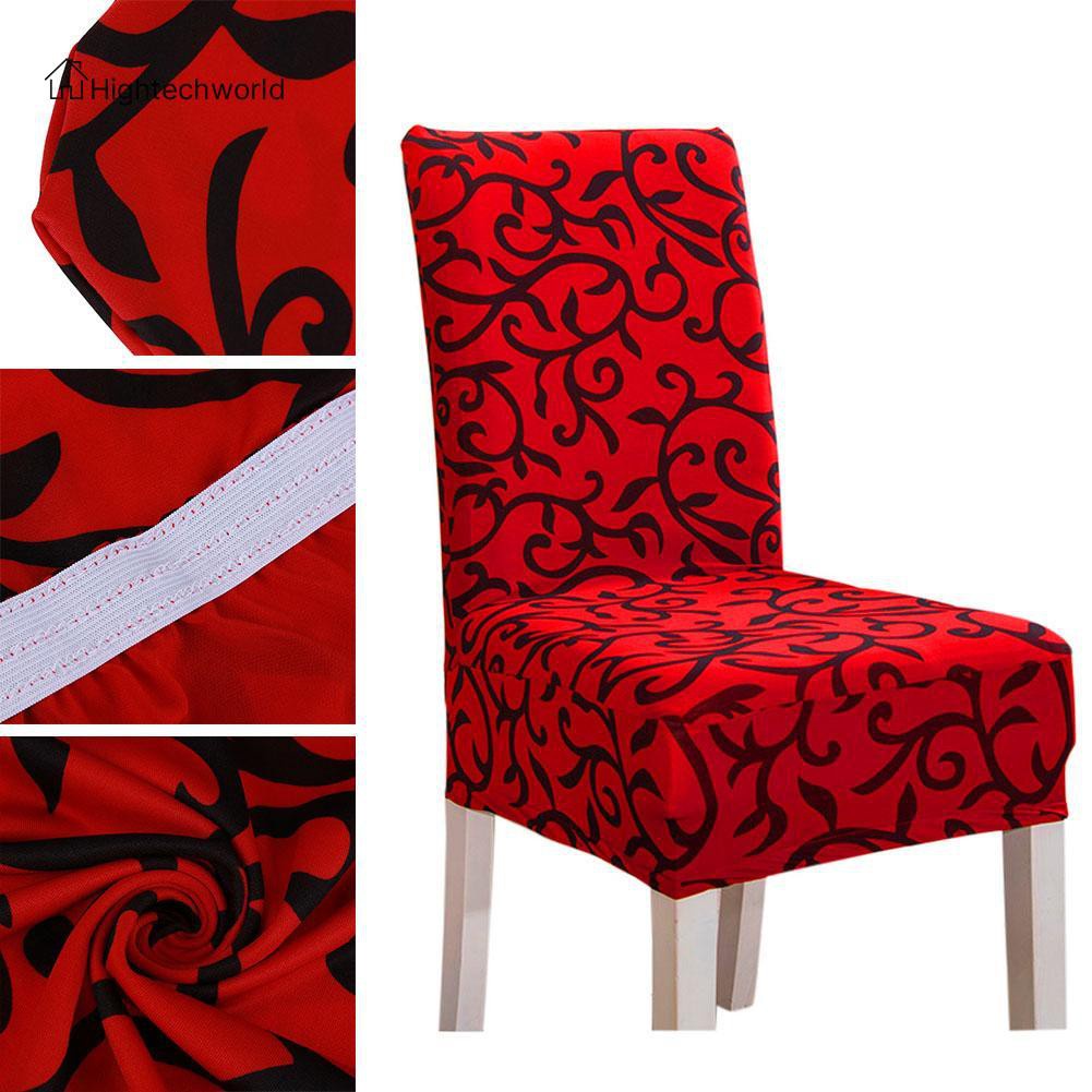 Hightechworld Removable Printing Pattern Elastic Home Hotel Dining Decor Chair Covers