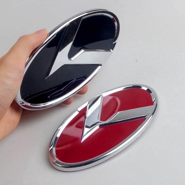 K Logo 3D sticker Car Front Rear Emblem Badge For KIA OPTIMA k2 / K3 / K4 / K5 Venga