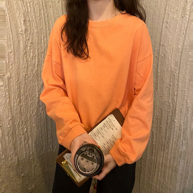 Áo Thun Dáng Rộng Dài Tay Thời Trang Dạo Phố Cá Tính 39258