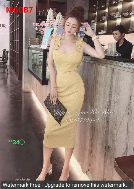 ♥️Đầm body tay cánh tiên siêu hot