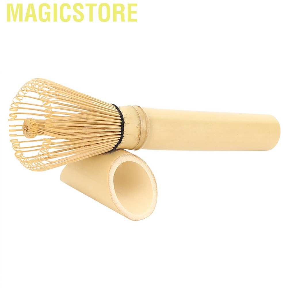 Magicstore Natural Bamboo Chasen Matcha Green Tea Whisk Long Handle Powder Brush Tool