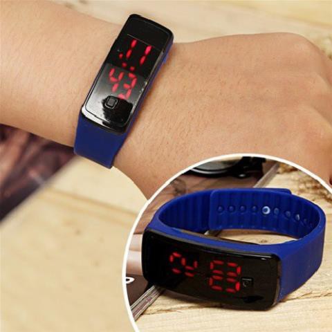 Freeship 50k Đồng hồ  LED Unisex dây silicone GEX (Xanh dương) -DC1281XD | BigBuy360 - bigbuy360.vn