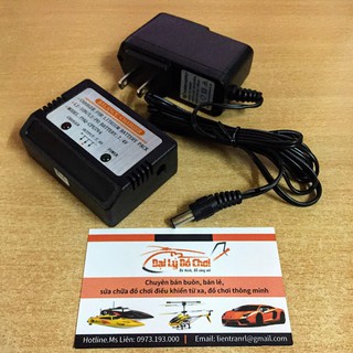 Sạc pin 7.4v dung lượng 800mA chân trắng 3 dăm có củ cân bằng