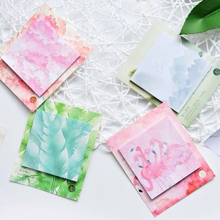 Set 30 tờ giấy ghi chú sticky note hình phong cảnh