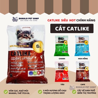 Cát vệ sinh cho mèo Catlike, cát vệ sinh Nhật Bản khử mùi hiệu quả, vón nhanh chắc thành cục Donald Pet Shop