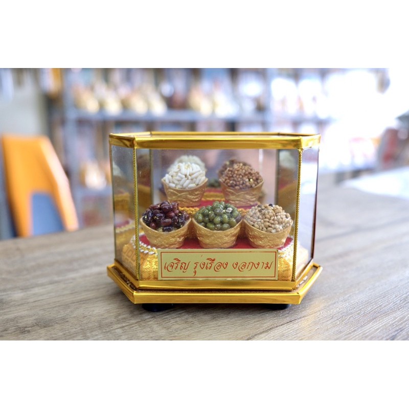 COMBO TÀI LỘC PHONG THUỶ: TÚI TÀI LỘC - THỎI VÀNG PHONG THUỶ - HỘP NGŨ CỐC | BigBuy360 - bigbuy360.vn