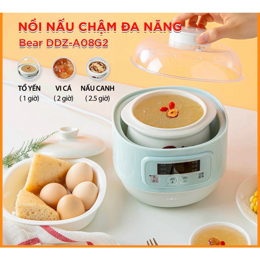 Nồi nấu chậm Bear DDZ-A08G2