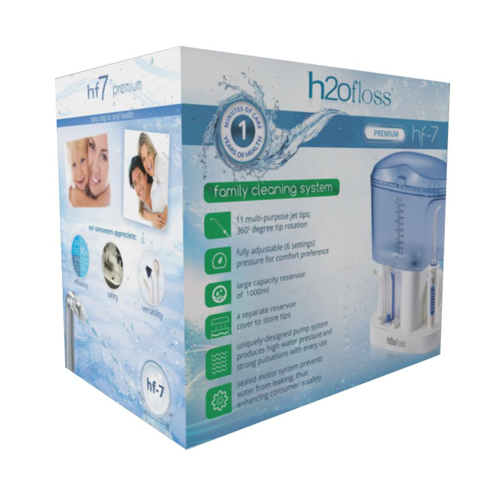 Máy tăm nước H2OFLOSS HF-7 Premium dành cho gia đình, tăm nước HF7 chính hãng H2ofloss Việt Nam
